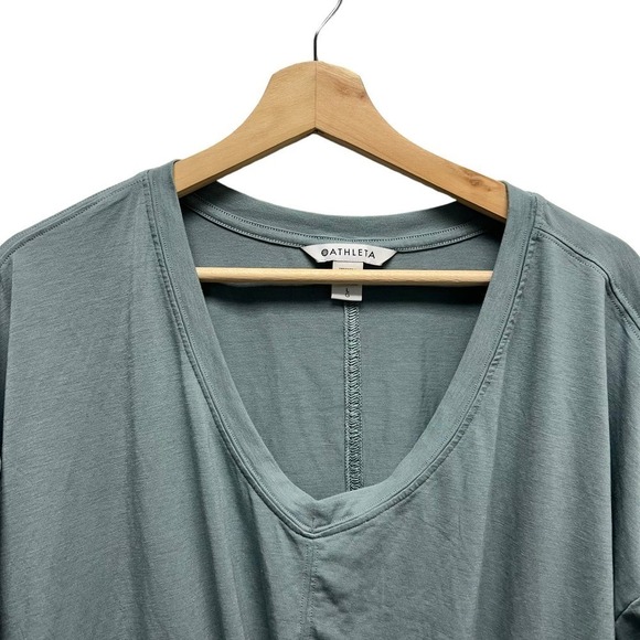 Athleta Embody Twist-Front Top Sage Green‎ Size Large - Picture 3 of 10